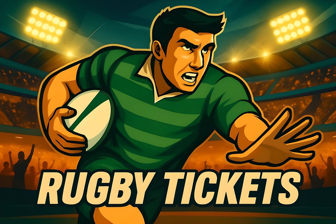 Two rugby players in red uniform running in the field while holding a ball