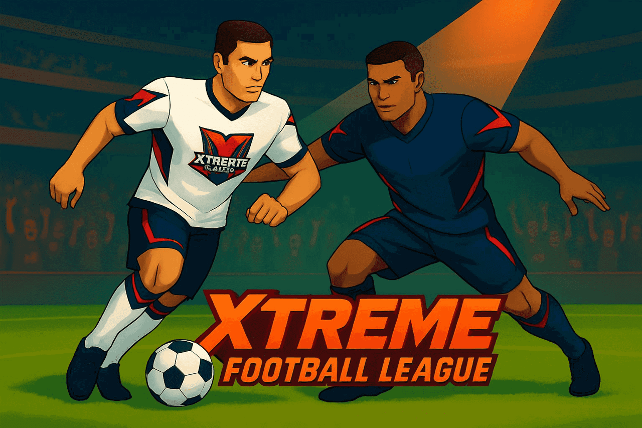 An XFL player is poised to score a goal during the game