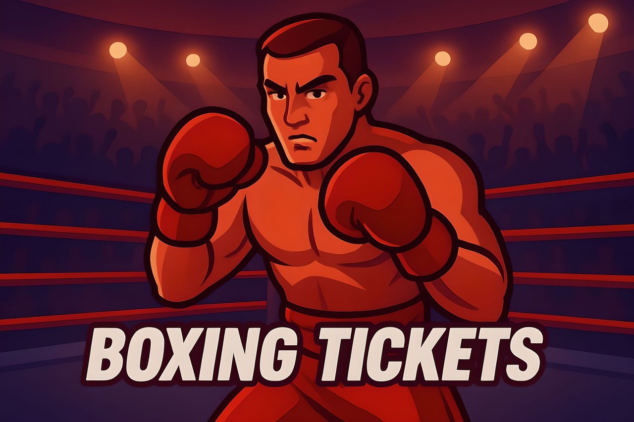 Man boxing with red gloves on his hands in the rain.