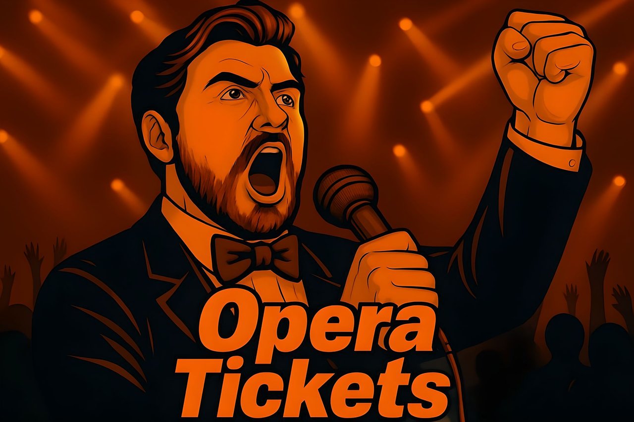 Female singing in opera